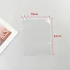 Bolsa con Cierre de Tirador Escarchado Bolsa de Plástico PE Transparente para Ropa Guantes Toallas Bolsas de Regalo Venta Caliente Transfronteriza Ropa