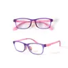 Nuevas gafas para niños de lente plana anti luz azul para estudiantes, caja simple, ultraligeras, montura completa, gafas de moda, venta al por mayor