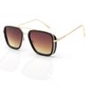 IRON TONY Gafas de Sol de Moda para Hombre de Acero Gafas de Sol Trendy Box Gafas Punk Retro Europeas y Americanas