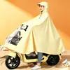 Impermeable para Vehículo Eléctrico, Impermeable a Prueba de Tormentas de Cuerpo Completo para Motocicleta y Scooter Eléctrico, Unisex, Para una o Dos Personas, Poncho de Lluvia Ampliado y Engrosado, Personalizable