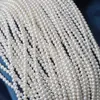 Cadena de Perlas de Agua Dulce Naturales Blancas para Glóbulos Blancos Zhengyuan, 4.5-5mm de Diámetro, Aproximadamente 39cm de Largo, Aproximadamente 80 Perlas