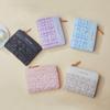 Cartera de mujer estilo coreano Ins Cartera de mujer estilo coreano estilo Chanel Cartera de mujer estudiante de gran capacidad de color sólido simple