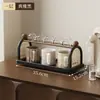 Suporte de Armazenamento para Copos com Estilo Vintage, Sensação de Alto Padrão, Luxo Leve para Copos de Água, Chá, Café, Suporte para Copos com Drenagem
