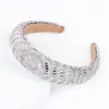 Diadema transfronteriza para mujer, diadema de esponja con pedrería estilo Barroco europeo y americano, accesorios para el cabello, venta al por mayor, diadema nueva para la cabeza