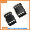 Hebilla de seguridad con punto negro de fábrica, hebilla de ajuste plana de 20 mm a 50 mm, hebilla de plástico para equipaje POM
