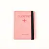 Porta Pasaporte de Correa Amazon Transfronterizo Portadocumentos de Cuero PU Engrosado Multifuncional Bolsa de Viaje para Pasaporte Holder de Tarjeta de Documentos de Cuero