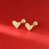Aretes de Aguja Plateada, Femeninos, Amorosos, Diseño de Alta Gama, Estilo Nuevo, No Necesitan Quitar Tornillos ni Girar Tapas al Dormir, Aretes para Perforaciones