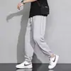 Calça Jogger Masculina Plus Size Tendência Perna Reta Solta, Estilo Verão Fino, Caimento Fluido, Versátil, Calça Longa Esportiva Casual