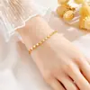 Pulsera de Acero de Titanio de Alta Gama con Trébol de Cuatro Hojas para Mujer, No se Desvanece, Sencilla y Lujosa, Versátil y de Nicho, Adecuada para Usar en la Ducha