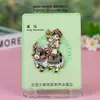 Imanes metálicos para refrigerador de Xizang con figuras étnicas, souvenirs turísticos culturales y creativos con temática de yak