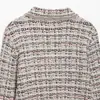 Cardigan de Punto Elegante de Moda para Mujer Estilo Europeo y Americano Transfronterizo 2026 Inspirado en Chanel con Puños Deshilachados 9874113