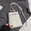 Bolsa Pequeña Portátil Estilo Coreano Fresca Dopamina Verano 2025 Versátil Estilo Occidental Simple Patrón de Lichi Bolso Cruzado para Mujer