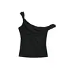 2623-Colete Sexy Slim Fit Estilo Europeu e Americano para Mulheres 2026 Primavera e Verão Nova Moda Top Hot Girl Sem Ombro