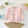 Conjunto de Dos Piezas para Niña Estilo Dulce Cardigan Tejido 2026 Otoño Nueva Moda Suéter Cardigan de Lazo Falda Tutú
