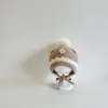 Touca para Bebê para Outono e Inverno, Touca de Tricô Floral Fofa para Bebês Pequenos, Touca de Lã Super Adorável e Quente com Proteção para Ouvidos para Meninos e Meninas
