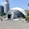 Liri fornece tenda semiesférica transparente impermeável, salão de exposições temporárias para atividades imobiliárias, tenda esférica, construção rápida