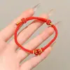 Pulsera de Hilo Rojo de Bebé de Dibujos Animados 2026 Nuevo Estilo Bendición Pequeño Zongzi Pulsera Estilo Chino Festival del Bote del Dragón Hilo de Cinco Colores Ajustable Venta al por Mayor
