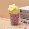 Bandas de Goma de Colores con Flores en Stock Transfronterizas en un Cubo, Ligas para el Cabello para Niñas, Bandas para el Cabello No Dañinas, Accesorios para el Cabello para Niños