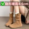 Botas vaqueras retro con flecos y plisadas para mujer, estilo vaquero occidental, estilo vaquero ...