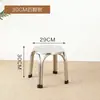 Taburete Redondo Doméstico de Cuatro Patas de Acero Inoxidable Auténtico Engrosado, Silla de Mesa de Comedor de Restaurante, Silla Doméstica, Taburete Alto, Taburete Pequeño Sencillo