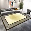 Tapete para Sala de Estar de Luxo Leve e de Alta Qualidade, Tapete Grande para Cobertura Total de Sofá e Mesa de Centro, Tapete Doméstico de Veludo Cristal Resistente a Manchas