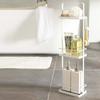 Casa de banho Fitting Rack Casa de banho Sala de estar Dreno Armazenamento rack Moderno Simples Piso Stand-standing Dust-proof Armazenamento de três camadas
