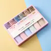 Serie Macaron Marcador de Oficina de Aprendizaje Bolígrafo de Punta Suave Color Claro Marcador Resaltador de Protección Ocular Gran Capacidad para Dibujo