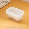Bainabang Caixa Mini Transparente com Tampa para Sabonete de Banheiro, Caixa de Sabonete Portátil à Prova de Umidade para Viagem, Caixa de Armazenamento Selada