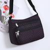 Bolsa feminina New Stall Supply Bolsa de múmia de grande capacidade Bolsa de lona Bolsa transversal Bolsa de ombro feminina de meia-idade Bolsa de pano com bolinhas onduladas para mulheres