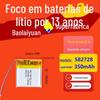 Bateria de Lítio 582728 Fabricantes Atacado 400mAh Brinquedos Digitais Instrumento de Beleza Fone de Ouvido Bluetooth Bateria de Lítio Polímero