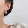 Pendientes de Perla de Piedra Shoushan Color Dopamina para Mujer 2024 Nuevo Explosivo Simple Alto Sentido Sentido de Diseño Nicho