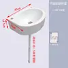 Lavabo de Plástico Montado en la Pared Sin Taladrar Lavabo Simple Lavabo para Casa de Alquiler Lavabo para Apartamento Pequeño Lavabo de Pared