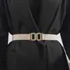 Em estoque Feminino cinto elástico puro pequeno 3cm selo de cintura pequeno elástico decoração decorativa cinto de roupa atacado