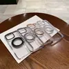 Suporte Magnético Rotativo Cristal de Gelo 360 Adequado para iPhone 17 Pro Simples 15 Meninas 16 Estilo Coreano 14 Capa de Celular 13