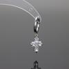 Aretes Versátiles Personalizados Aretes de Cruz Colgantes de Zircón Aretes de Acero Titanio Modernos para Hombres y Mujeres Joyería de Diamantes de Alta Gama