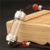 Tubo de Amuletos Cilíndrico Transparente, Colgante Caja Gahu, Torre de Reliquias de Amuletos, Jarrón del Tesoro Hueco y Abrible, Se Puede Usar para Guardar Colgante de Cinabrio