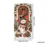 Nova capa de porta de Natal transfronteiriça, montagem de decoração de festa para criar atmosfera e oportunidades de fotos, bandeiras e faixas suspensas de Natal ao ar livre