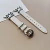 Nuevo Modelo Adecuado para Apple S11 Watch con Correa de Cuero y Accesorios Metálicos de Sirena para iWatch Décima Generación Mujer 42mm