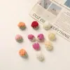 Nuevo Producto Creativo Lana Tejida a Mano Fresa Hecho a Mano DIY Accesorios de Pasador de Pelo de Nicho Ropa Accesorios para Zapatos y Calcetines de Niños