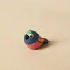 Nuevo Llavero Colgante Pájaro Tallado en Madera Hecho a Mano Lindo Gorrión Decoración para Colgar en Mochila Regalo de Graduación para Estudiantes