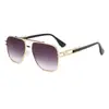 Gafas de Sol Unisex Metálicas Poligonales de Doble Puente Nuevo Modelo Amazon Transfronterizo Gafas de Sol para Comercio Exterior Uv400Gm