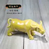 Tang Sancai Cerâmica Gado Chinês Decorações para Casa Artesanato Zodíaco Gado Ornamentos Abertos para Resolver Búfalo Chinês
