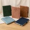 Cuaderno Retro de Tapa Dura Noteory, Diario de Apertura Plana para Oficina, Viajes y Registro Diario