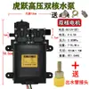 Bomba de Agua para Motor de Aspersora Eléctrica Agrícola de 12V Bomba Autocebante de Alta Potencia Doble Núcleo Accesorios para Máquina Aspersora de Pesticidas de Alta Presión