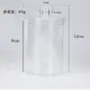 Caja Cuadrada Transparente de Plástico para Bastoncillos de Algodón para Maquillaje, Algodón Desmaquillante, Caja de Almacenamiento Portátil de PS