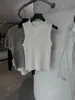 [Recomendação Principal] Coleção Nova Primavera/Verão 26 Yuran Colete de Malha Slim Fit Costurado com Curva Dupla de Seda Fresca