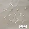 Joias de unha de liga X41 atacado metal estéreo 26 letras inglesas mistas acessórios de decoração de unha diy