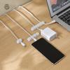 Organizador de cables para almacenamiento de cables de datos, cable de carga de escritorio, cable de recolección fijo debajo de la mesa, bobinado de cables con hebilla, bobinado de cables, bridas para cables, acabado de paquete.