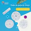 Resíduos de cristal morrer DIY tempo gema pode ser combinada com peça de vidro de fundo molde de silicone hemisférico pão cozido no vapor redondo