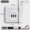 Novo Cadeado de Senha Sem Furo Cadeado Antifurto para Gaveta Armário Arquivo Porta de Correr Porta de Quarto Cadeado